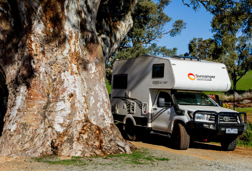 Suncamper Sherwood at the beach